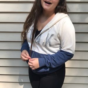 Zip up hoodie -PINK - M